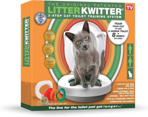 Litter Kwitter Zestaw szkoleniowy dla kota do nauki korzystania z toalety