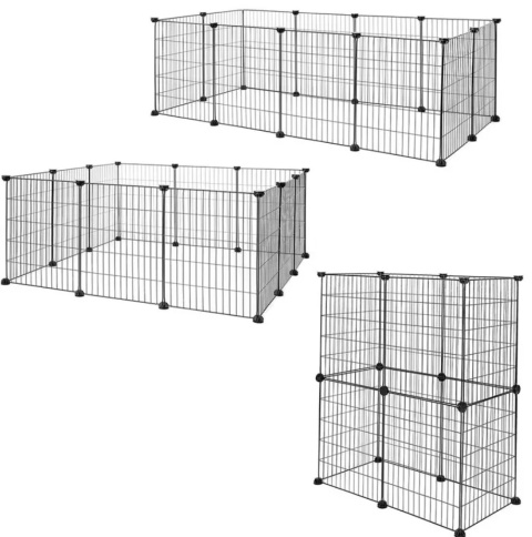 Metalowy Wybieg Modułowy lionto dla Gryzoni – 144 x 74 x 46 cm, Antykorozyjny