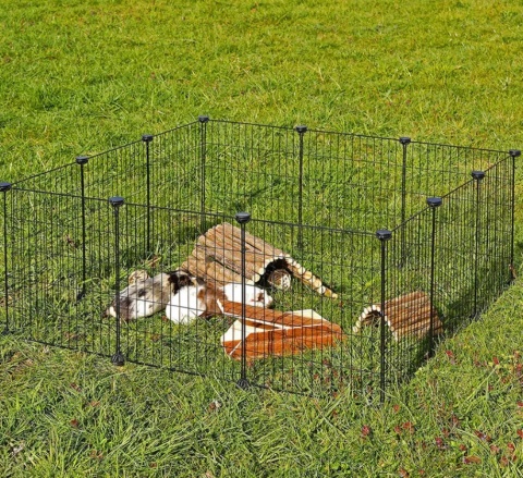 Metalowy Wybieg Modułowy lionto dla Gryzoni – 144 x 74 x 46 cm, Antykorozyjny