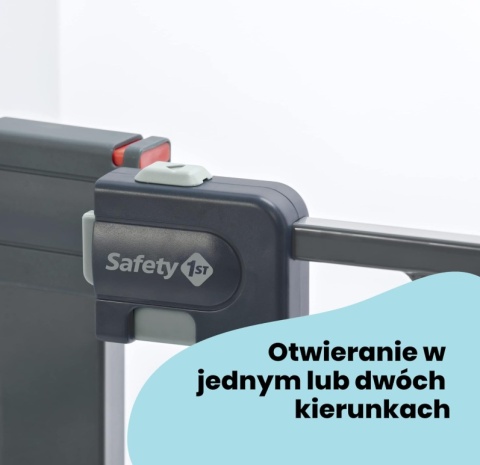 Bramka Bezpieczeństwa Safety 1st Easy Close Metal – 73-80 cm, Czarna