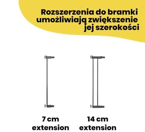 Bramka Bezpieczeństwa Safety 1st Easy Close Metal – 73-80 cm, Czarna