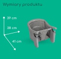 Krzesełko Przypinane do Blatu Bebeconfort Malva – 1,8 kg, Mineral Grey