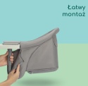 Krzesełko Przypinane do Blatu Bebeconfort Malva – 1,8 kg, Mineral Grey