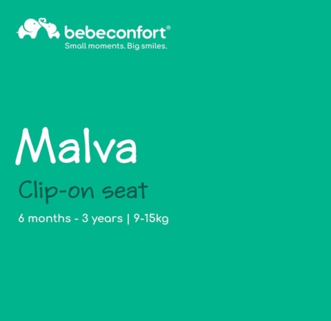 Krzesełko Przypinane do Blatu Bebeconfort Malva – 1,8 kg, Mineral Grey