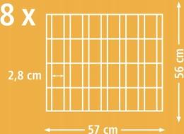 Kojec 8-kątny dla Królików Kerbl – Ø 143 cm, Ocynkowany