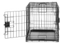 Klatka Metalowa dla Psa Amazon Basics – 61 x 46 x 51 cm, Podwójne Drzwi