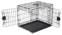 Klatka Metalowa dla Psa Amazon Basics – 61 x 46 x 51 cm, Podwójne Drzwi