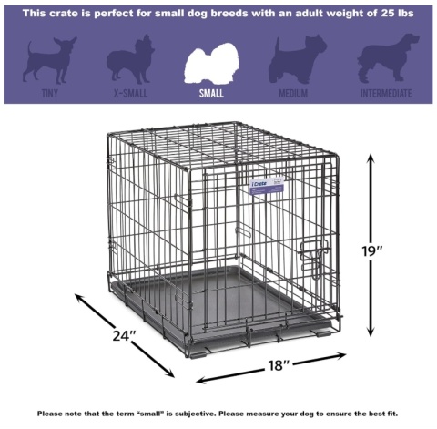 Klatka Metalowa MidWest iCrate 1524 – 62 x 44 x 49 cm, Jednodrzwiowa