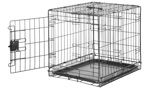 Klatka Metalowa Amazon Basics – 45 x 30 x 36 cm, Jednodrzwiowa