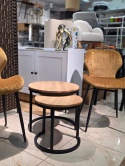 Nowoczesne Krzesło Aksamitne CangLong – Brązowe, Styl Mid-Century