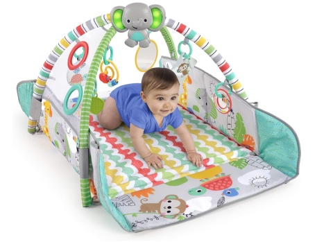 Interaktywna Mata Edukacyjna 5w1 Bright Starts – Jumbo z Suchym Basenem i 40 Piłkami