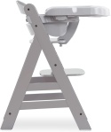 Hauck Alpha Tray 3w1 – regulowany stolik z wyjmowaną tacą do krzesełek Alpha+ i Beta+, szary