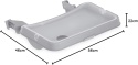 Hauck Alpha Tray 3w1 – regulowany stolik z wyjmowaną tacą do krzesełek Alpha+ i Beta+, szary