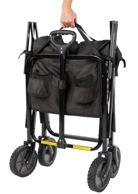 Składany Wózek Ogrodowy i Transportowy Amazon Basics – 115L, Udźwig 120 kg