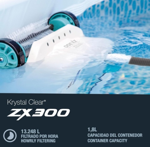 Automatyczny Odkurzacz Basenowy Intex 28005 ZX300 Deluxe – Napęd na 4 Koła