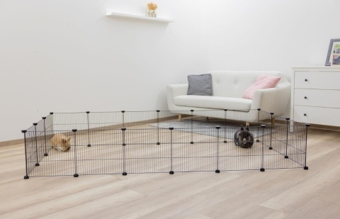 Modułowy Wybieg Kerbl Pet – 12 Elementów 35x35 cm, Kojec dla Małych Zwierząt