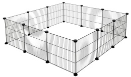 Modułowy Wybieg Kerbl Pet – 12 Elementów 35x35 cm, Kojec dla Małych Zwierząt