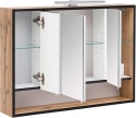 Schildmeyer Szafka z lustrem Max 141880 – dąb wiejski, LED, Soft Close, 80×16×65,6 cm