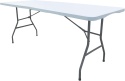 WERKA PRO Składany stół prostokątny 180×74×75 cm – biały, dla 8 osób Cateringowy