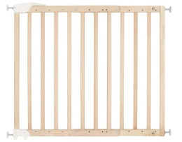 Drewniana Bramka Bezpieczeństwa Badabulle Deco Pop – 63-106 cm, Naturalna