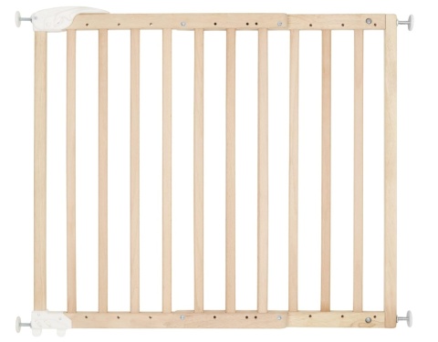 Drewniana Bramka Bezpieczeństwa Badabulle Deco Pop – 63-106 cm, Naturalna