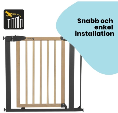 Safety 1st Przedłużenie do Bramki Simply Close Wood & Metal 7 cm – Grafitowe