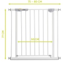 Bramka Bezpieczeństwa Hauck Autoclose N Stop – Samozamykająca, Zestaw 84-89 cm