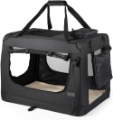 lionto Składany transporter dla psa i kota 60×42×44 cm – czarny, do 12 kg